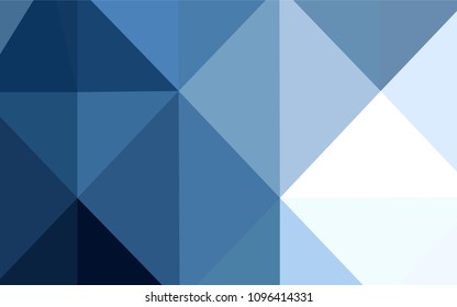 Light BLUE vector polygonal template. Triangular geometric sample with gradient.  A new texture for your design.