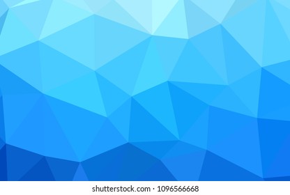 Light BLUE vector polygonal template. Modern abstract illustration with triangles. Brand new design for your business.