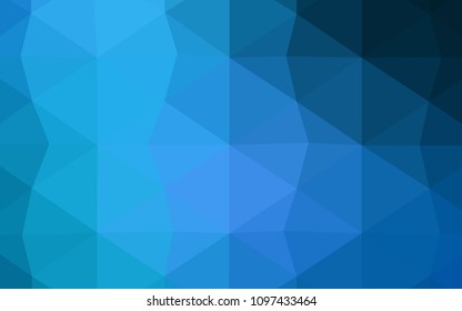 Light BLUE vector polygonal template. Colorful abstract illustration with gradient. That new template can be used for your brand book.