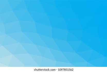 Light BLUE vector polygonal template. Modern geometrical abstract illustration with gradient. The completely new template can be used for your brand book.