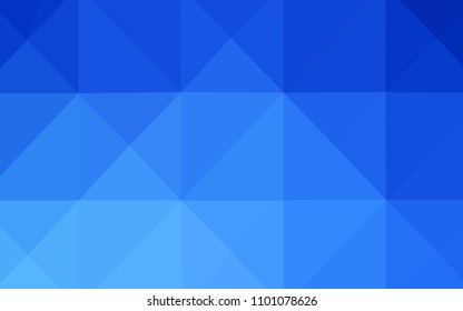 Light BLUE vector polygonal template. A completely new color illustration in a  polygonal style. That pattern can be used as a part of a brand book.