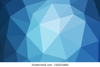Light BLUE vector polygonal template. Elegant bright polygonal illustration with gradient. New template for your brand book.