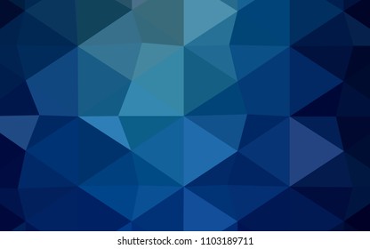 Light BLUE vector polygonal template. Shining colored illustration in a new style. The best triangular design for your business.