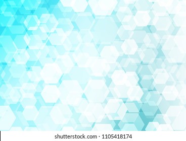 Light BLUE vector polygonal template. An elegant bright illustration with gradient. Brand new style for your business design.