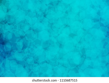 Light BLUE vector polygonal template. hexagonal geometric sample with gradient.  The template can be used as a background for cell phones.