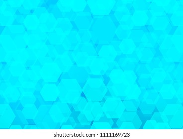 Light BLUE vector polygonal template. Brand new colored illustration in blurry style with gradient. Brand new style for your business design.