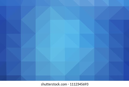 Light BLUE vector polygonal template. Modern abstract illustration with triangles. Textured pattern for your backgrounds.