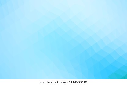 Light BLUE vector polygonal template. Triangular geometric sample with gradient.  The polygonal design can be used for your web site.