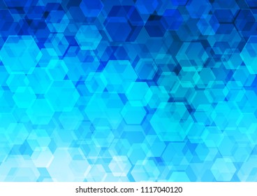 Light BLUE vector polygonal template. Colorful abstract illustration with gradient. A completely new design for your business.