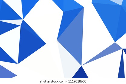 Light BLUE vector polygonal template. Colorful illustration in polygonal style with gradient. A new texture for your web site.