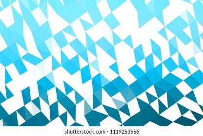 Light BLUE vector polygonal template. A vague abstract illustration with gradient. A completely new template for your business design.