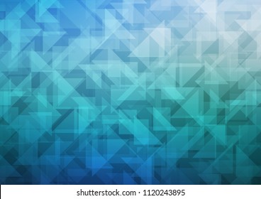 Light BLUE vector polygonal template. Colorful illustration in abstract style with gradient. A completely new design for your business.