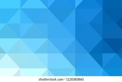 Light BLUE vector polygonal template. A sample with polygonal shapes. Brand new design for your business.