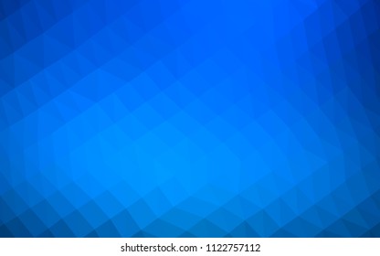 Light BLUE vector polygonal template. Modern geometrical abstract illustration with gradient. A completely new design for your business.