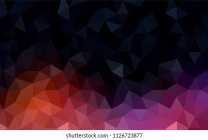 Light BLUE vector polygonal template. A sample with polygonal shapes. Best triangular design for your business.