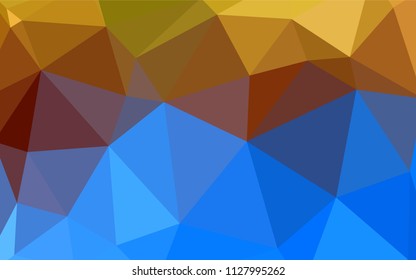 Light BLUE vector polygonal template. Creative geometric illustration in Origami style with gradient. Completely new template for your banner.