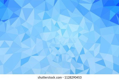Light BLUE vector polygonal template. Colorful abstract illustration with triangles. New template for your brand book.