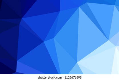 Light BLUE vector polygonal template. Colorful abstract illustration with gradient. The best triangular design for your business.