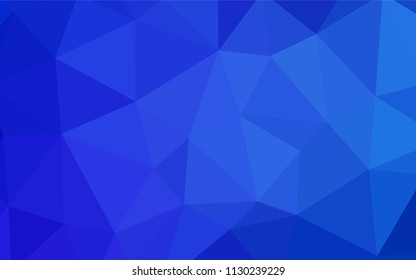 Light BLUE vector polygonal template. Colorful abstract illustration with triangles. Template for cell phone's backgrounds.