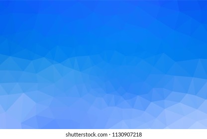 Light BLUE vector polygonal template. A sample with polygonal shapes. New template for your brand book.