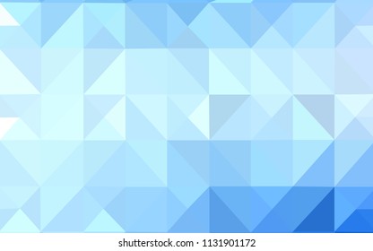 Light BLUE vector polygonal template. Polygonal abstract illustration with gradient. New template for your brand book.
