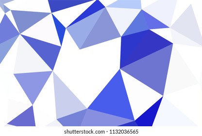 Light BLUE vector polygonal template. A sample with polygonal shapes. Brand new style for your business design.