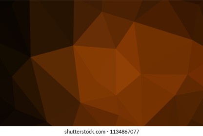 Light BLUE vector polygonal template. Colorful abstract illustration with triangles. A completely new design for your leaflet.