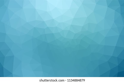 Light BLUE vector polygonal template. Colorful illustration in abstract style with triangles. A new texture for your web site.
