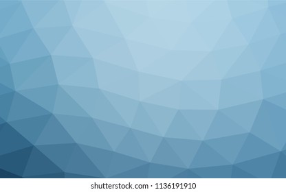 Light BLUE vector polygonal template. Colorful illustration in abstract style with gradient. Triangular pattern for your business design.
