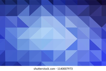 Light BLUE vector polygonal template. A completely new color illustration in a polygonal style. New template for your brand book.