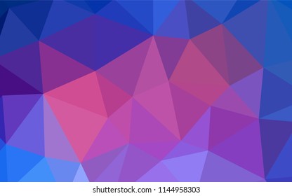 Light BLUE vector polygonal template. A completely new color illustration in a polygonal style. Pattern for a brand book's backdrop.