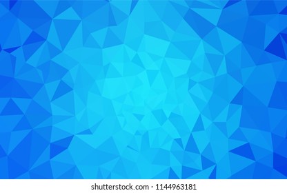 Light BLUE vector polygonal template. Colorful illustration in polygonal style with gradient. Brand new style for your business design.