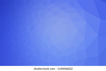 Light BLUE vector polygonal template. Geometric illustration in Origami style with gradient.  Triangular pattern for your business design.