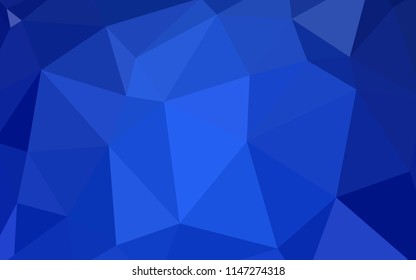 Light BLUE vector polygonal template. A sample with polygonal shapes. Textured pattern for your backgrounds.