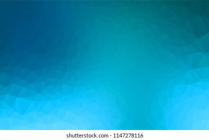 Light BLUE vector polygonal template. A completely new color illustration in a vague style. The template can be used as a background for cell phones.