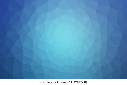 Light BLUE vector polygonal template. Colorful illustration in polygonal style with gradient. Textured pattern for your backgrounds.