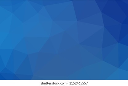 Light BLUE vector polygonal template. An elegant bright illustration with gradient. The best triangular design for your business.