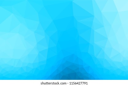 Light BLUE vector polygonal template. Brand new colored illustration in blurry style with gradient. A completely new template for your business design.