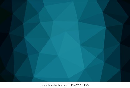 Light BLUE vector polygonal template. Creative illustration in halftone style with gradient. The textured pattern can be used for background.