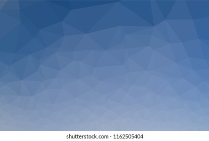 Light BLUE vector polygonal template. Shining illustration, which consist of triangles. Triangular pattern for your business design.