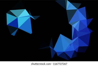 Light BLUE vector polygonal template. Triangular geometric sample with gradient.  The template can be used as a background for cell phones.