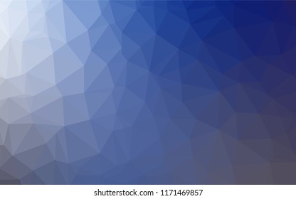 Light BLUE vector polygonal template. Shining illustration, which consist of triangles. A completely new template for your business design.