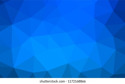 Light BLUE vector polygonal template. A completely new color illustration in a vague style. The elegant pattern can be used as part of a brand book.