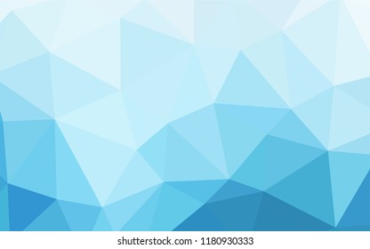 Light BLUE vector polygonal template. Creative geometric illustration in Origami style with gradient. Completely new template for your banner.