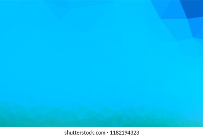 Light BLUE vector polygonal template. Colorful abstract illustration with gradient. Triangular pattern for your business design.