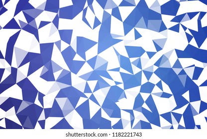 Light BLUE vector polygonal template. Polygonal abstract illustration with gradient. New template for your brand book.