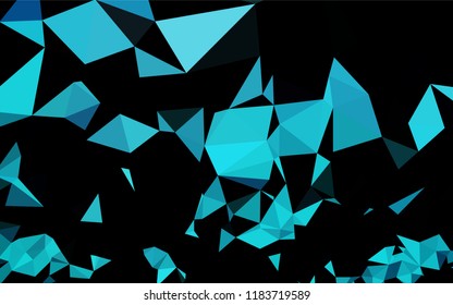 Light BLUE vector polygonal template. An elegant bright illustration with gradient. The completely new template can be used for your brand book.