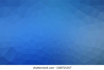 Light BLUE vector polygonal template. A completely new color illustration in a polygonal style. New template for your brand book.