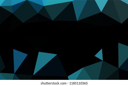 Light BLUE vector polygonal template. Triangular geometric sample with gradient.  The completely new template can be used for your brand book.