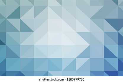 Light BLUE vector polygonal template. Colorful illustration in polygonal style with gradient. Completely new template for your banner.